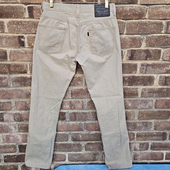 Levi's Strauss Men's Earth Khaki Straight Leg Jeans Sz 30 - Picture 2 of 11